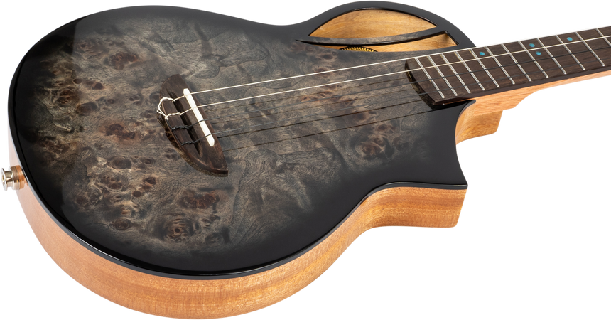 Flight Aviator Galaxy Baritone Ukulele Brown Galaxy Burst CE
