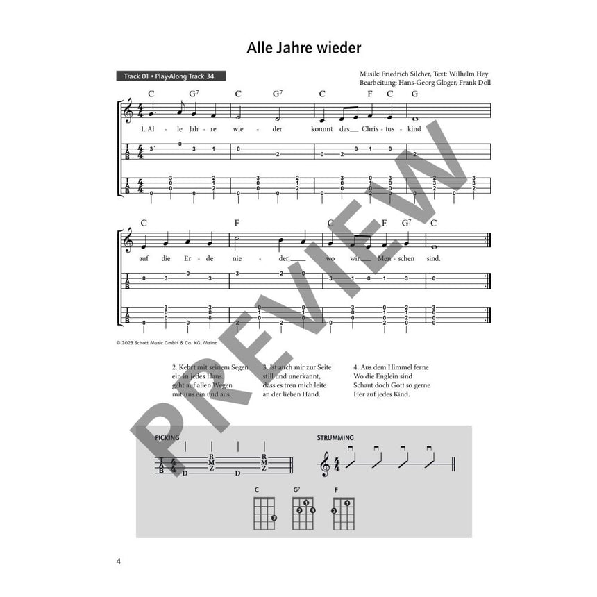 Ukulele spielen - mein schönstes Hobby Weihnachtslieder (+Online Audio) - Doll, Frank - Musik-Ebert Gmbh