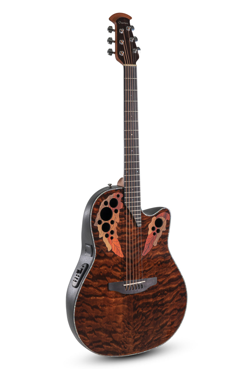 Ovation Celebrity Elite Plus CE44P Mid Cutaway Westerngitarre Dark Tiger Eye B-Ware - Musik-Ebert Gmbh