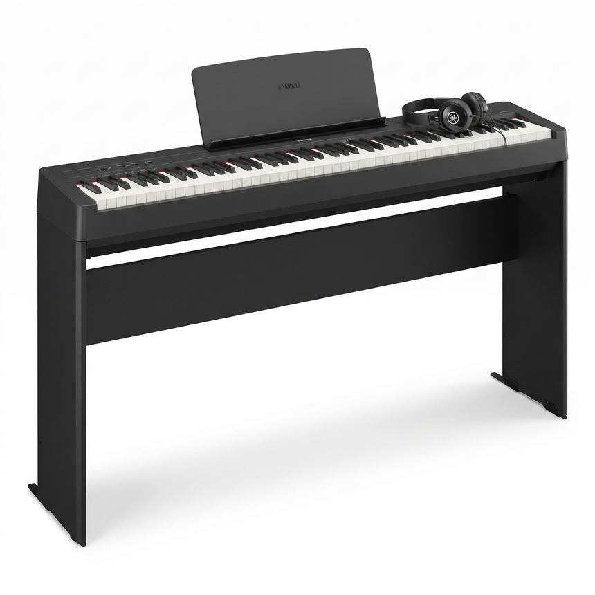 Yamaha P-145BT Bundle mit Ständer und Kopfhörer – bundle-hero