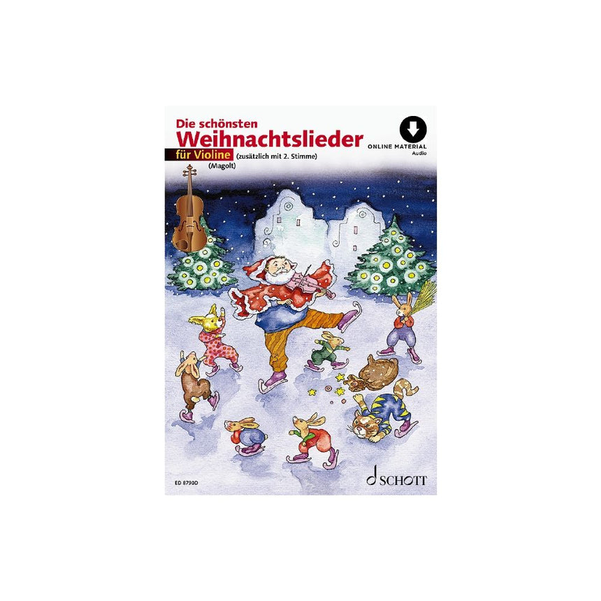 Die schönsten Weihnachtslieder (+Online Audio) für Violine (+Text) - Musik-Ebert Gmbh
