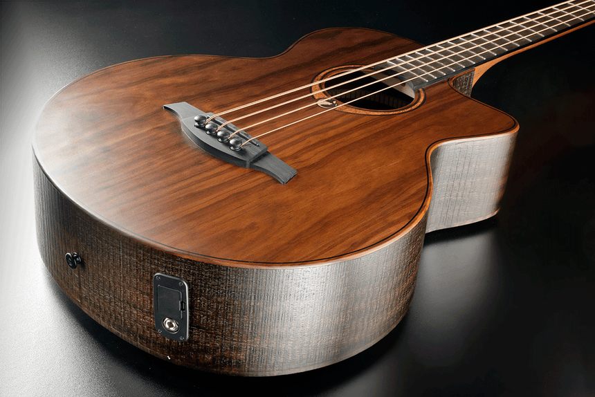 LÂG - GLA SAUVAGE-BCE Acoustic-Electric Bass Jumbo Cutaway w/ Gig Bag - Musik-Ebert Gmbh