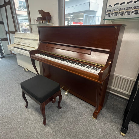 GROTRIAN-STEINWEG Klavier 122 K Occasion  Mahagoni matt. Bj. 1996 - Bestzustand (gebraucht) + Klavierbank - Musik-Ebert Gmbh
