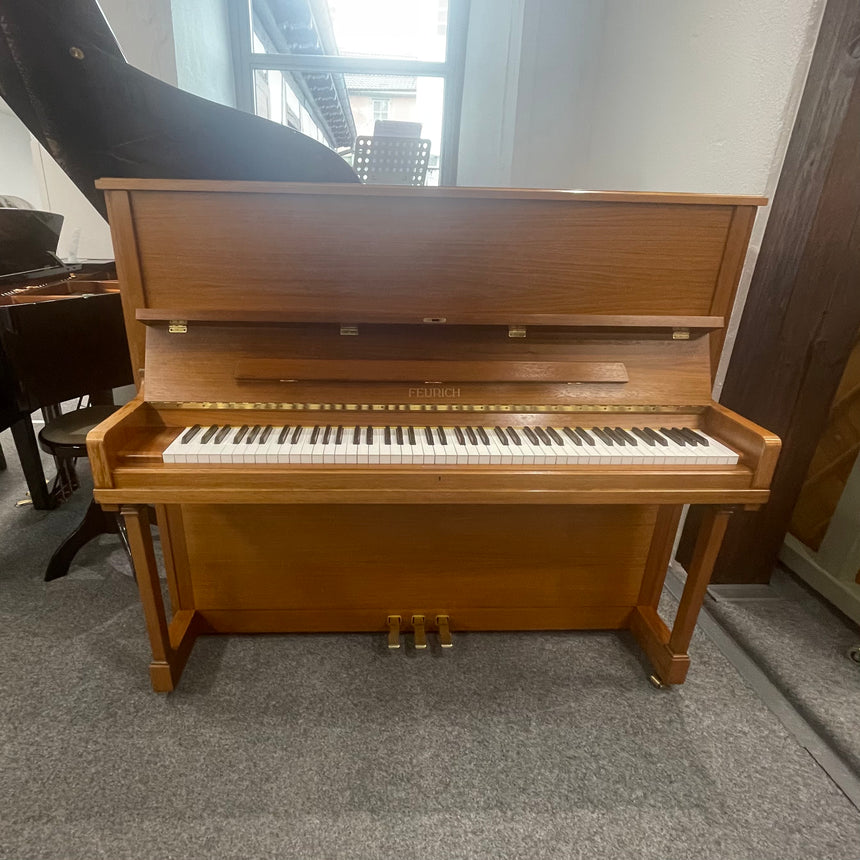 FEURICH Klavier F 128 Occasion Nussbaum Bj. 1995 sehr guter Zustand - Renner Mechanik (gebraucht)