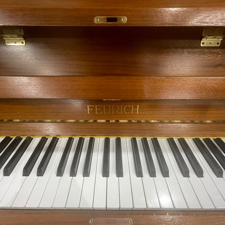 FEURICH Klavier F 128 Occasion Nussbaum Bj. 1995 sehr guter Zustand - Renner Mechanik (gebraucht)
