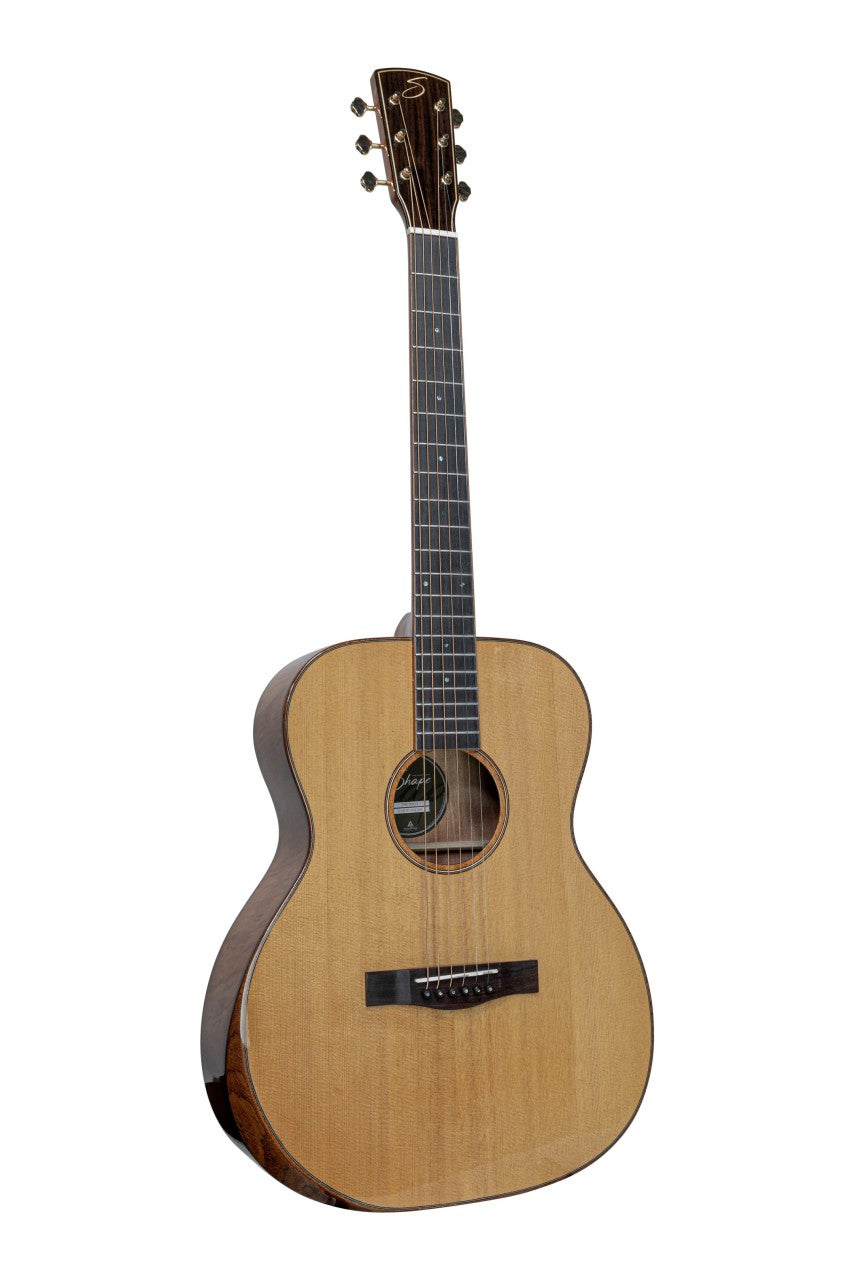 Shape O-413F-HG-EB Orchestra Akustikgitarre – The Solo Series mit Arm Bevel, geflammtem Mahagoni & Fishman-Pickup