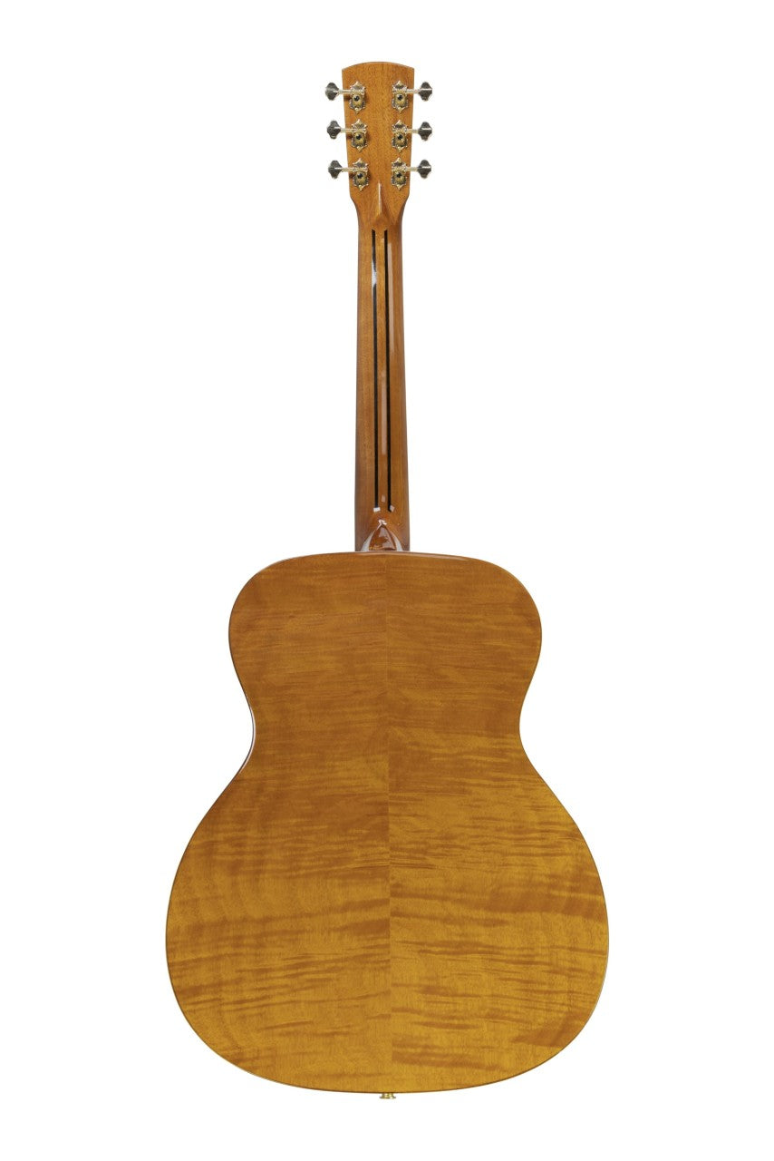 Shape O-413F-HG-EB Orchestra Akustikgitarre – The Solo Series mit Arm Bevel, geflammtem Mahagoni & Fishman-Pickup