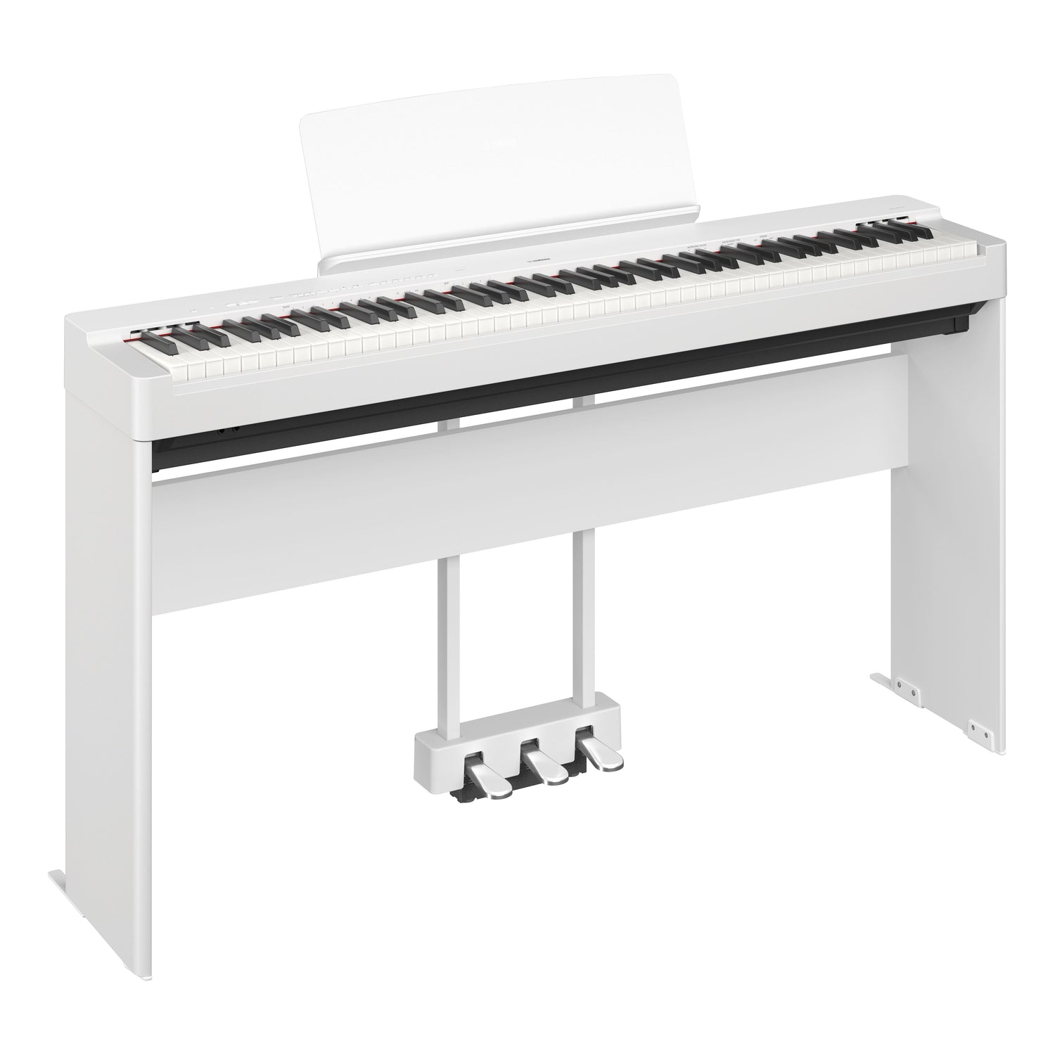 Yamaha P-225 Weiß Bundle mit Ständer, Pedalen und Kopfhörer - Musik-Ebert Gmbh