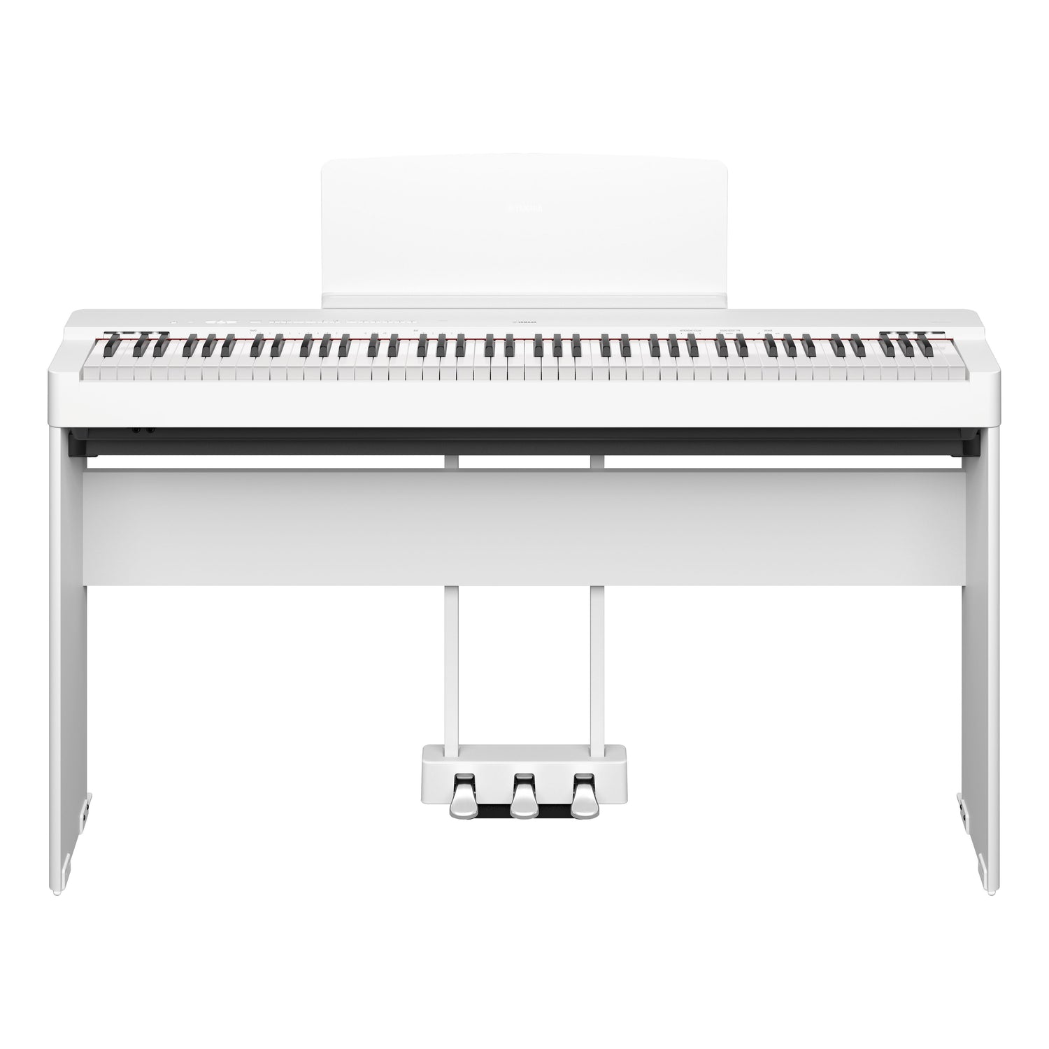 Yamaha P-225 Weiß Bundle mit Ständer, Pedalen und Kopfhörer - Musik-Ebert Gmbh