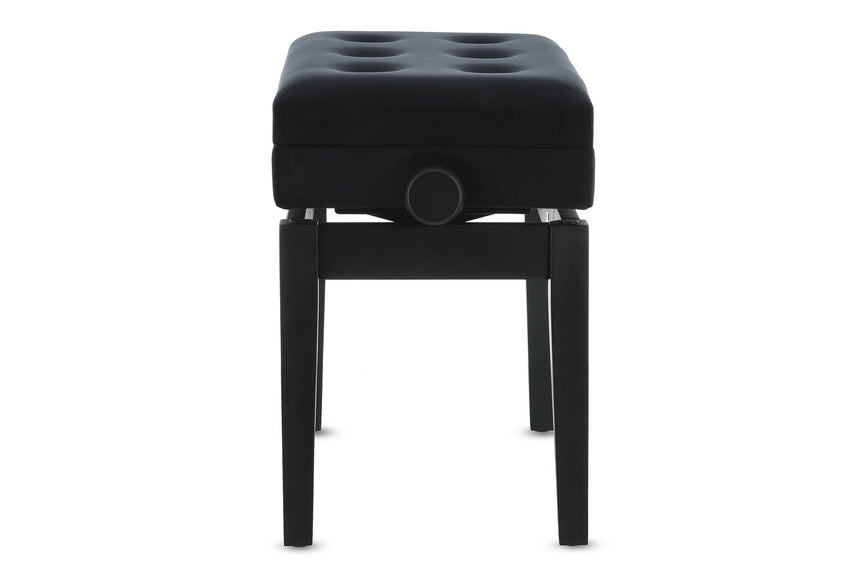 GEWA 130.500 piano bench, matt black – side view