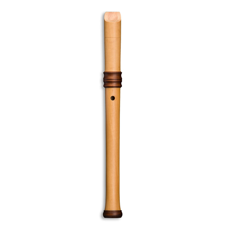 Mollenhauer Adris 4119 soprano recorder, natural pearwood – rear upper section and thumb hole