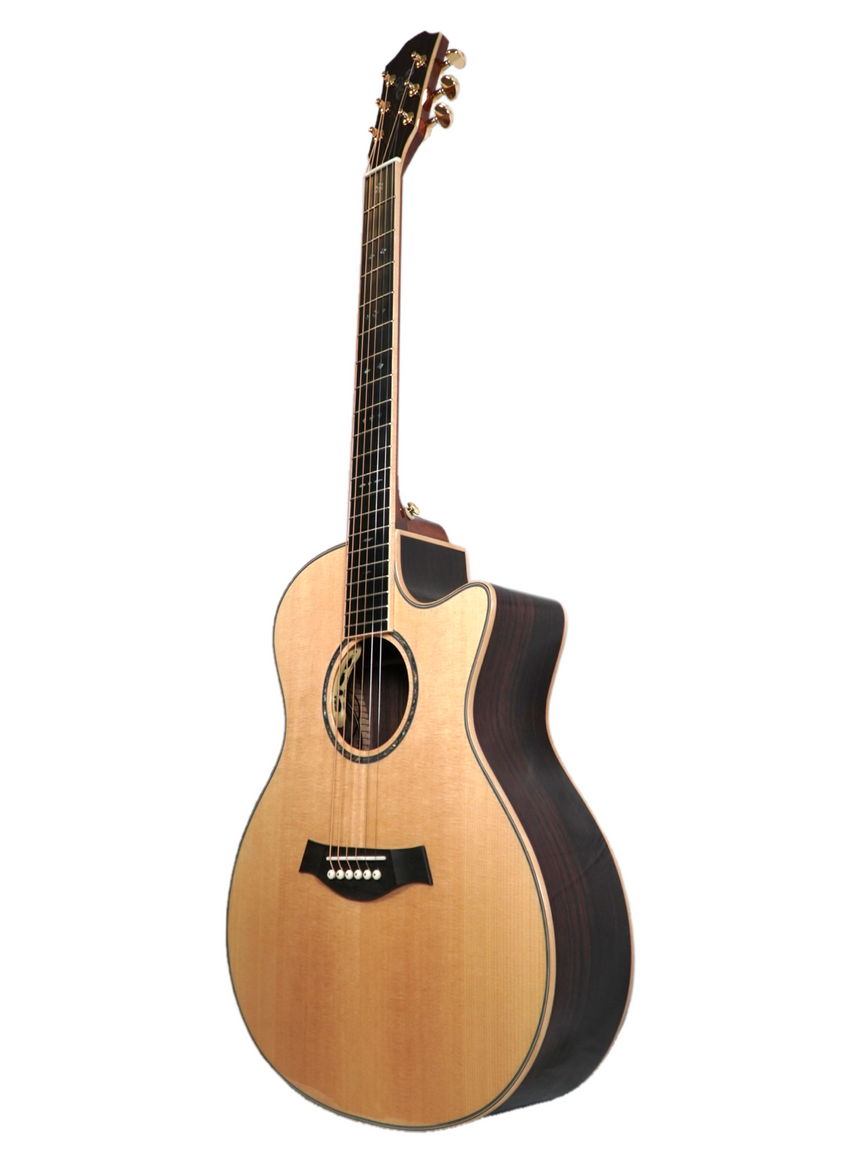 You's Guitars Grand Auditorium Fichte V400CE + Tasche - Musik-Ebert Gmbh