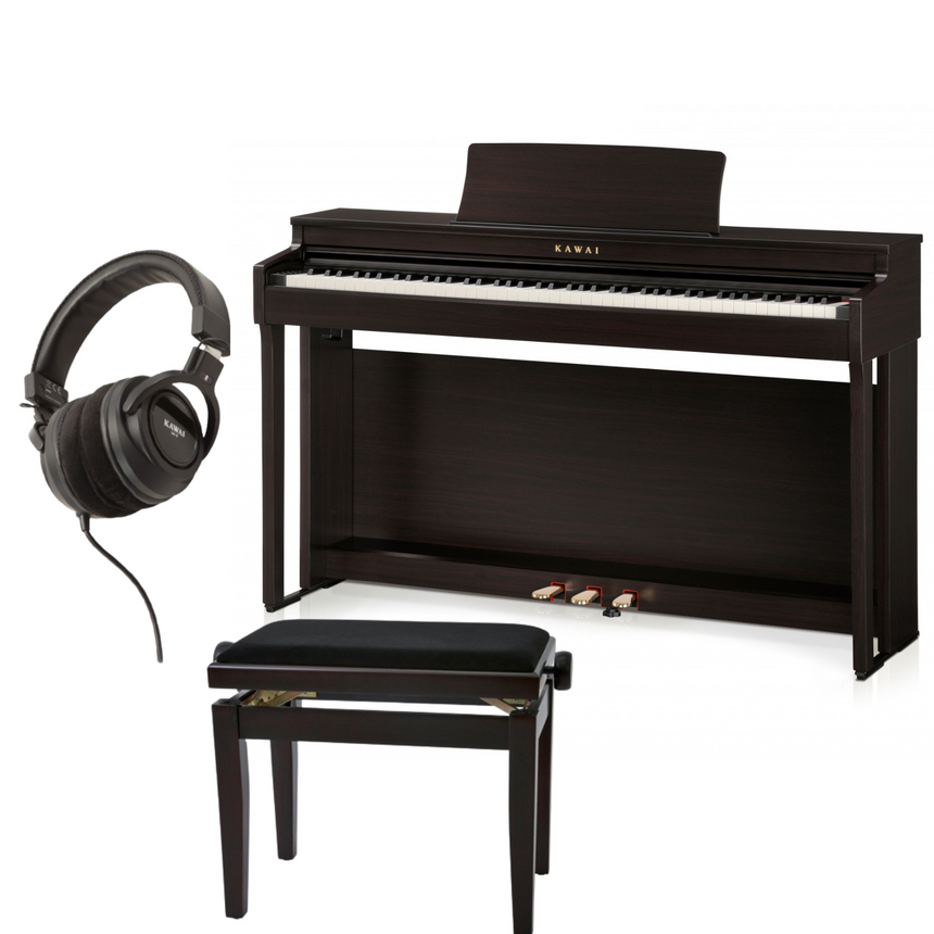 Kawai CN 201 Rosenholz Bundle mit Bank und Kopfhörer - Musik-Ebert Gmbh