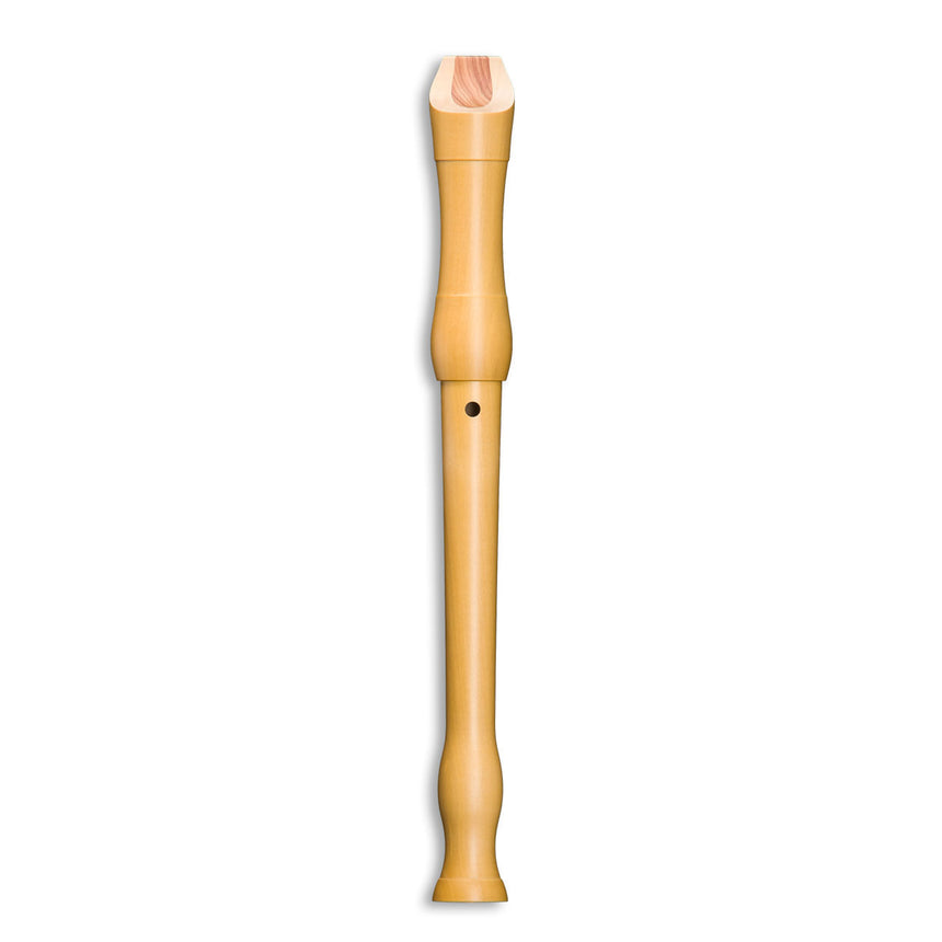 Flûte à bec soprano Mollenhauer Student 1042, poirier naturel clair, doigté baroque – vue latérale