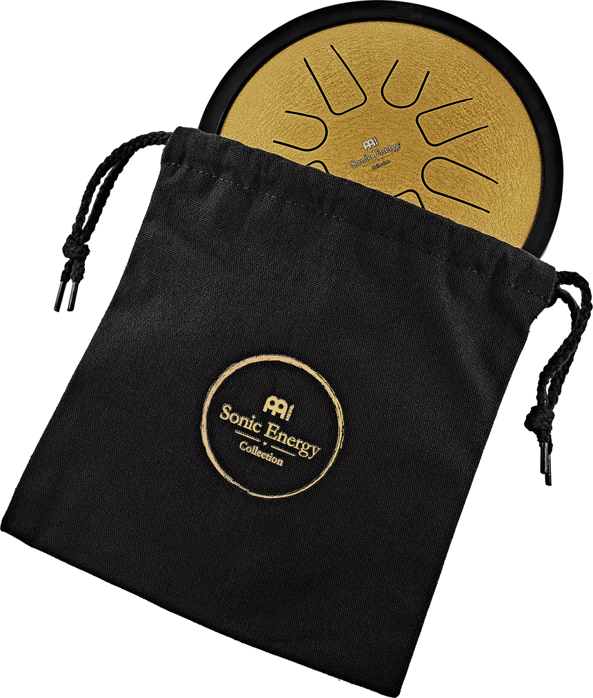 Gold Meinl Sonic Energy SSTD3G steel tongue drum in C minor – in the carrying bag