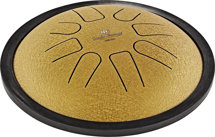 Gold Meinl Sonic Energy SSTD3G steel tongue drum in C minor – top without mallets