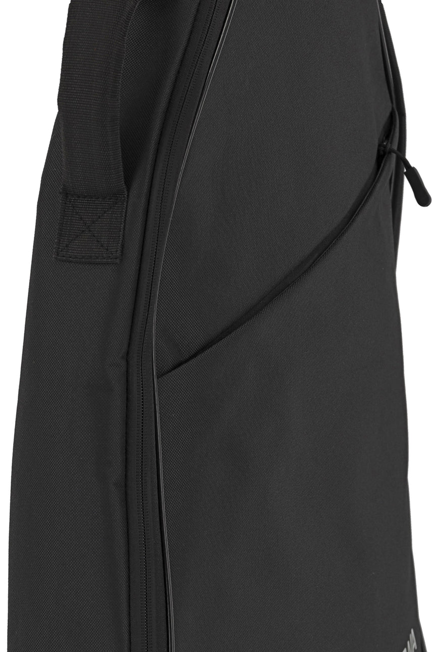 GEWA Basic 5 black 4/4 classical guitar gig bag – outer pocket and side seam detail