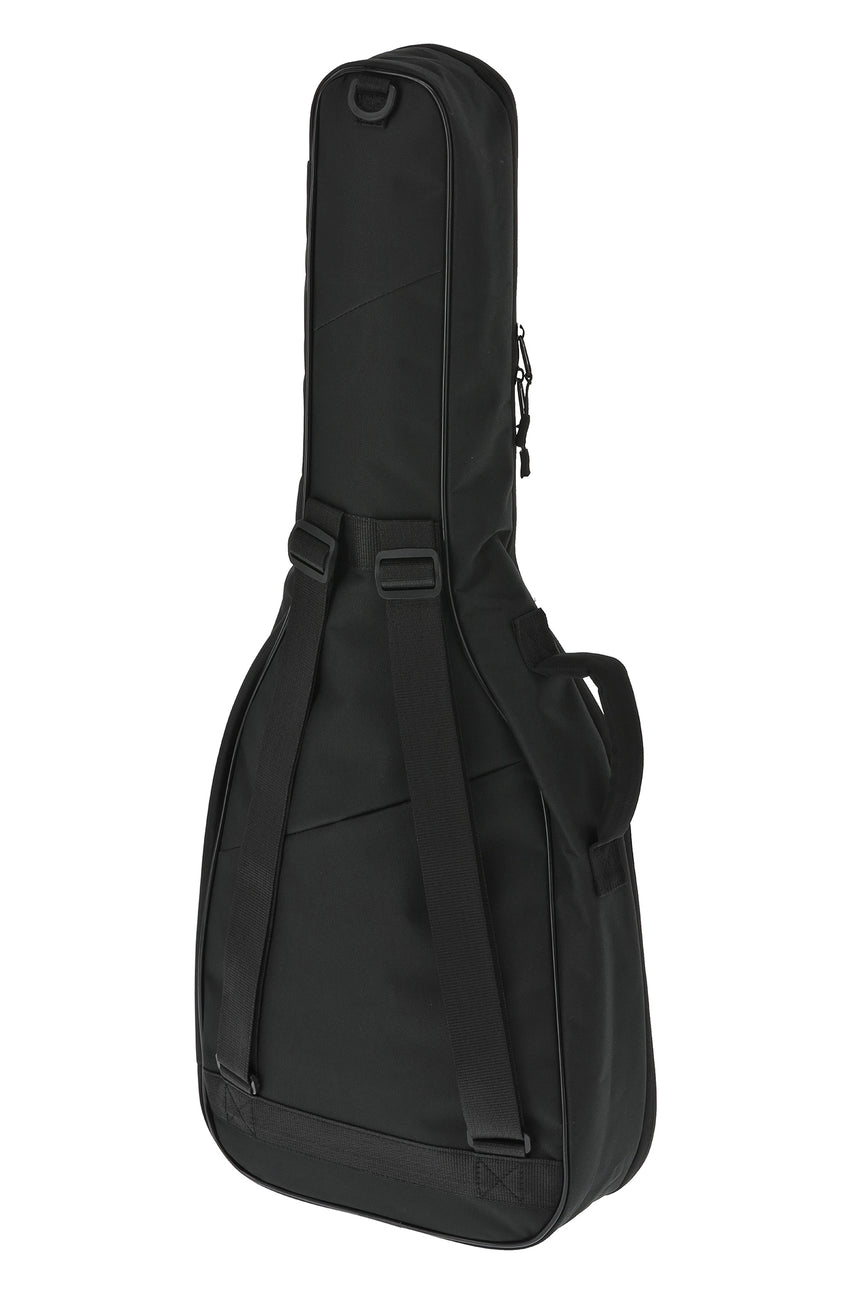 GEWA Basic 5 Konzertgitarrentasche, Größe 1/2, schwarz – schräg von hinten links.