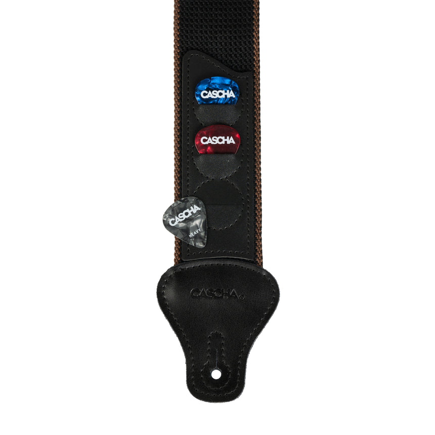 Cascha HH-2259, black, polyester/cotton – pick holder with three picks
