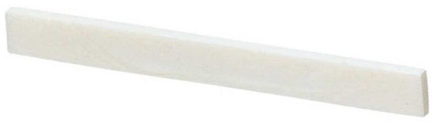 Ébauche de sillet de chevalet en os GEWA 547064 pour guitare acoustique, vue oblique.