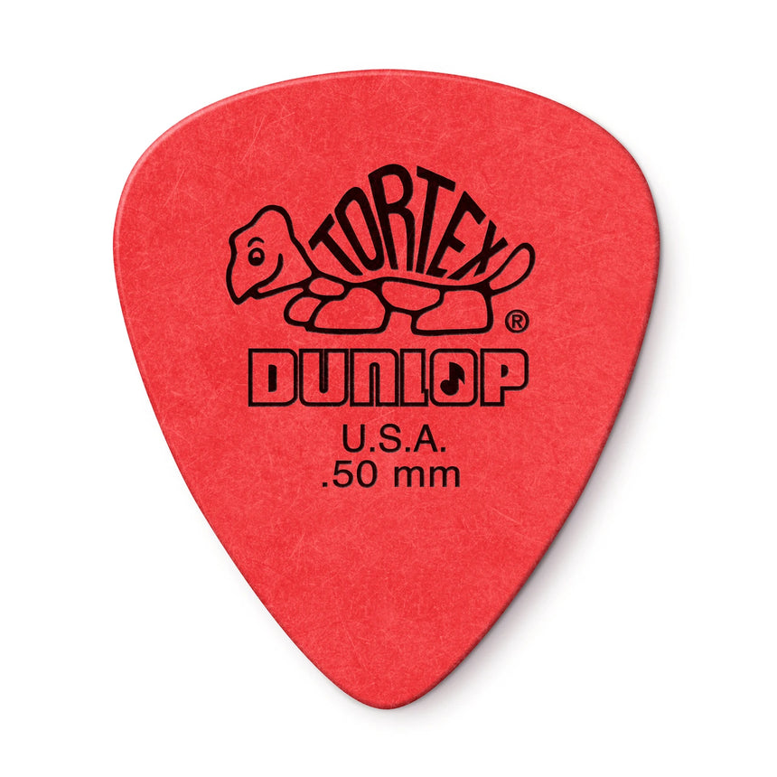Dunlop Tortex Standard 0,50 mm, einzelnes Plektrum, Vorderseite