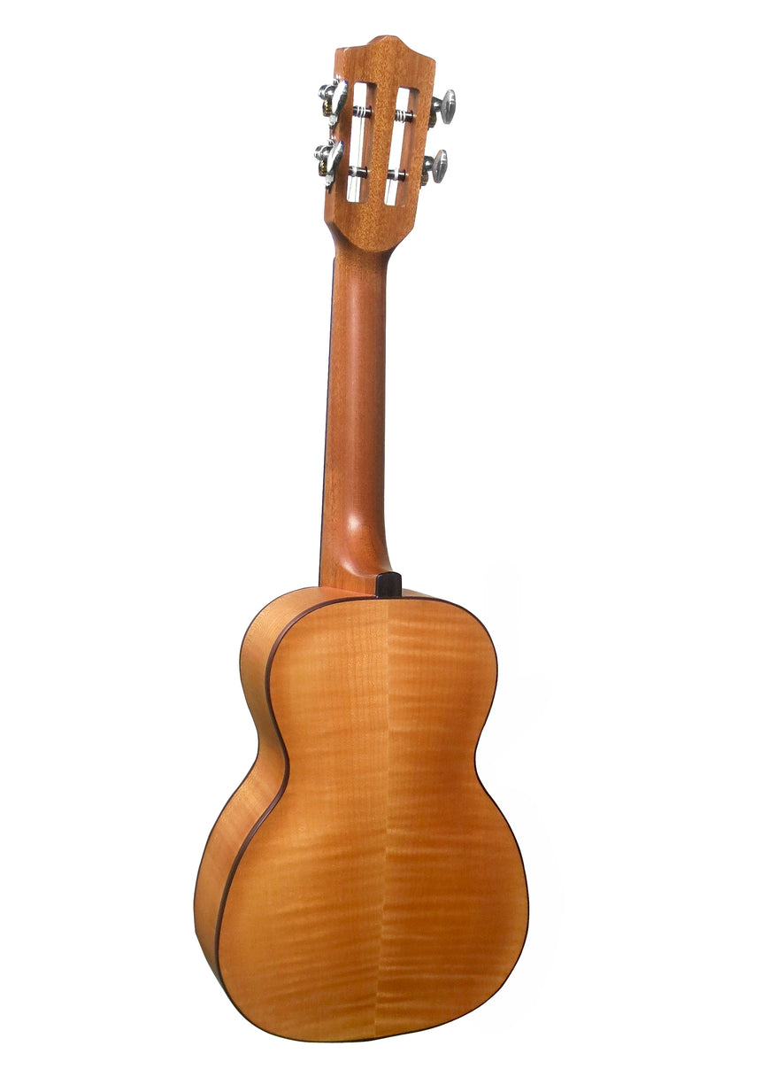 Leho LHUC-FF, flamed maple, natural – three-quarter rear view