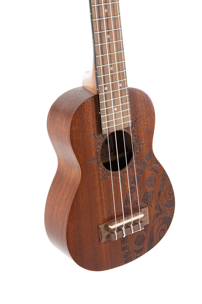 GEWA Manoa soprano ukulele Inca, natural sapele – body design detail