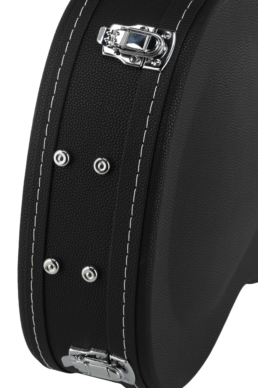 GEWA Arched Top Economy classical guitar case 523.270, black – outer edge and hardware detail