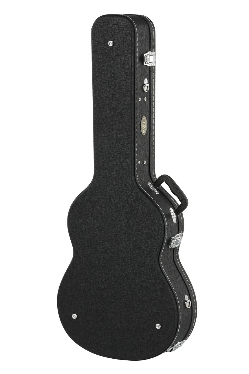 GEWA Arched Top Economy classical guitar case 523.270, black – opposite closed upright view