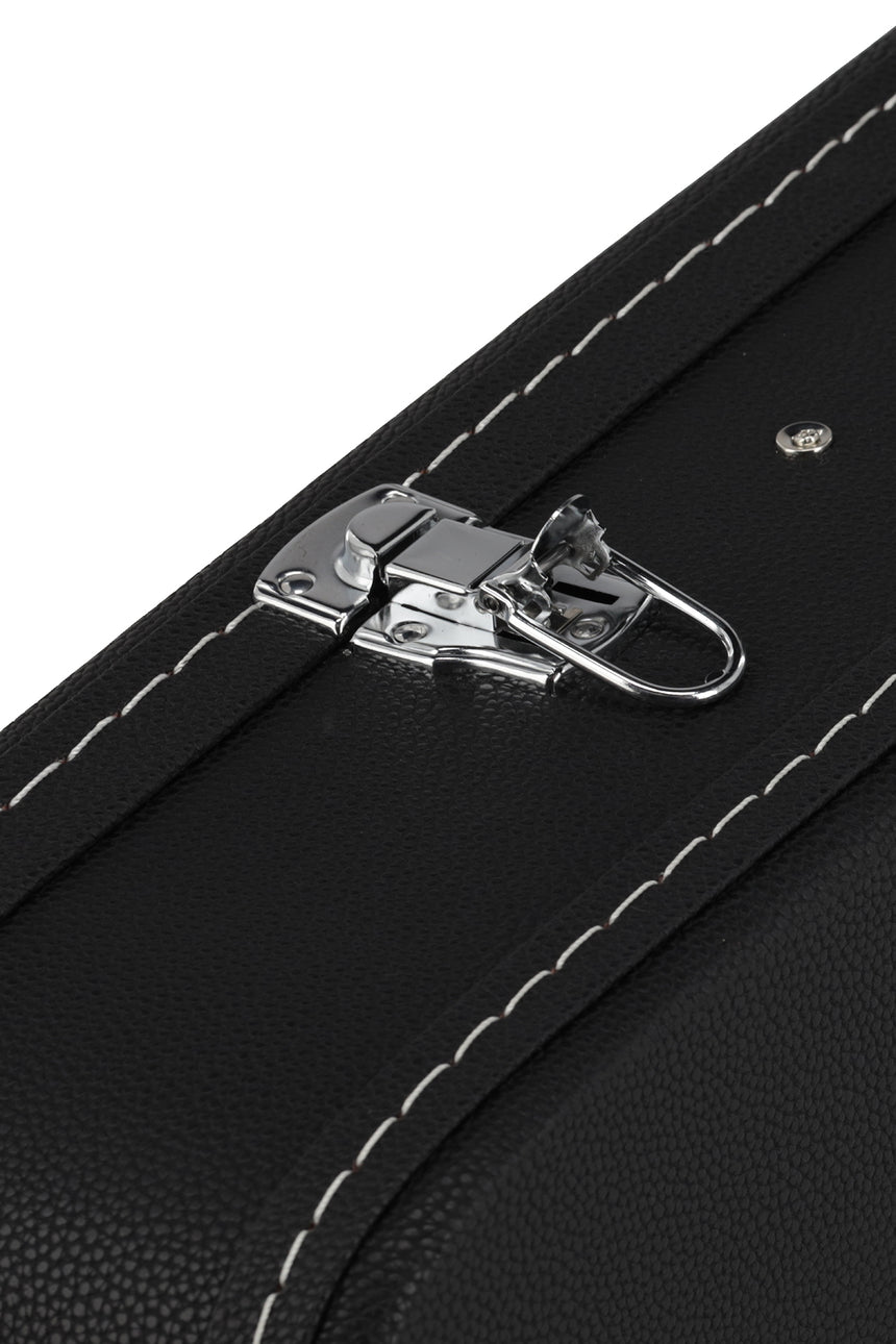 GEWA Flat Top Economy jumbo guitar case 523.114, black – closed latch detail
