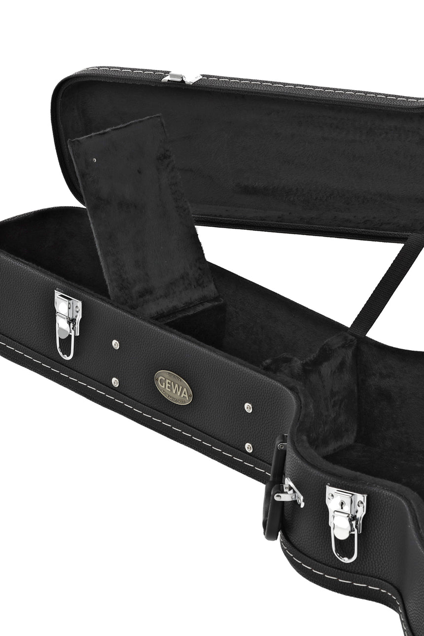 GEWA Flat Top Economy jumbo guitar case 523.114, black – interior compartment detail