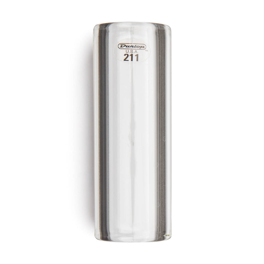 Dunlop 211 clear glass slide, front view with model number