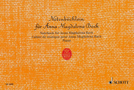 Notenbüchlein für Anna Magdalena Bach für Klavier - Bach, Johann Sebastian - Musik-Ebert Gmbh