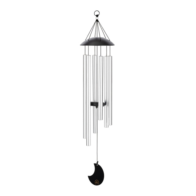 MEINL Sonic Energy Moon Meditation Chime, 32" / 80 cm, 432 Hz, Runder Bogendeckel, Silber - Musik-Ebert Gmbh