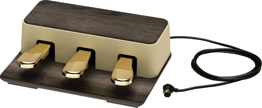 3-Pedal-Einheit des Roland KIYOLA KF-25 in Gold