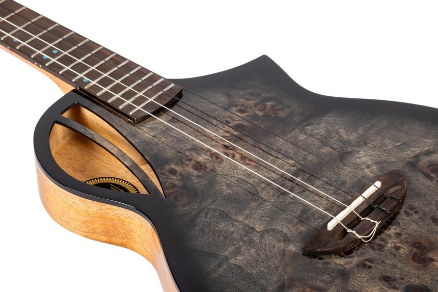 Flight Aviator Galaxy Baritone Ukulele Brown Galaxy Burst CE