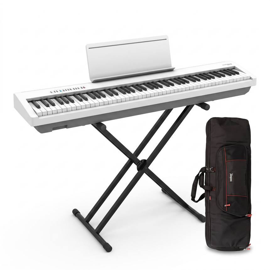 Roland FP-30X Performance Bundle mit X Ständer und Tasche - weiss matt – bundle-hero