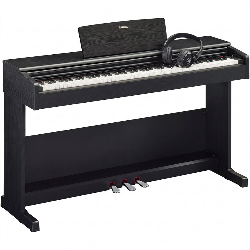 Yamaha YDP-105 Arius Digitalpiano-Bundle Schwarz Matt mit Klavierbank & Kopfhörer – bundle-hero