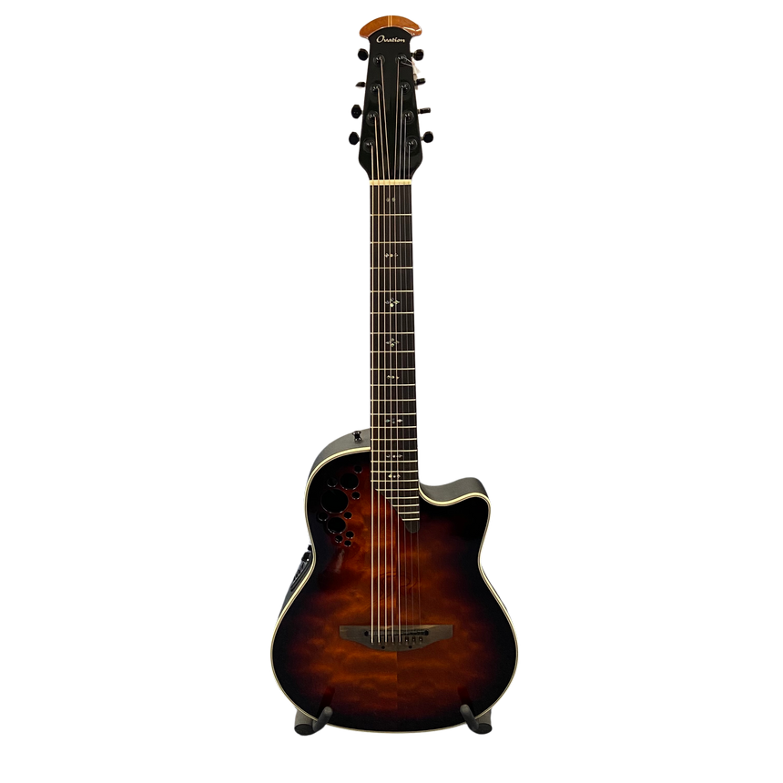 Ovation Elite Plus E-A Gitarre Sapele Tobacco 8-String B-WARE - Musik-Ebert Gmbh
