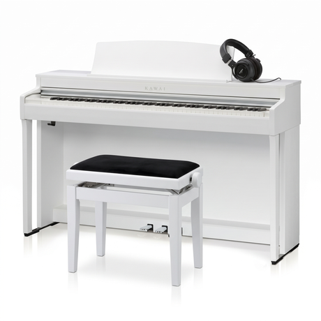 Kawai CN 301 Weiß Matt Bundle mit Bank und Kopfhörer – bundle-hero