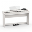 Roland Stagepiano FP-60X Weiß Bundle mit Ständer und Pedalleiste, Kopfhörer – bundle-hero