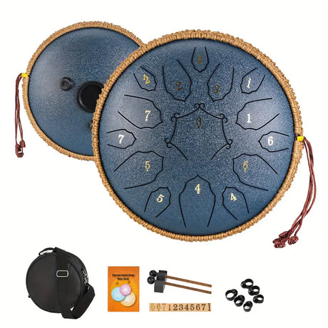 Basic Steel Tongue Drum – 12" Trommel mit 15 Tönen für Meditation & Klangtherapie