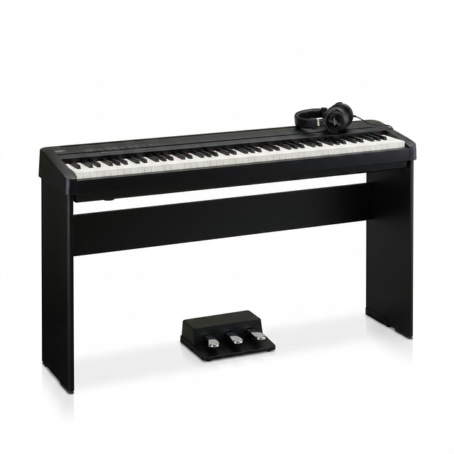 Kawai ES 120 Schwarz Bundle mit Ständer, Pedalen und Kopfhörer – bundle-hero