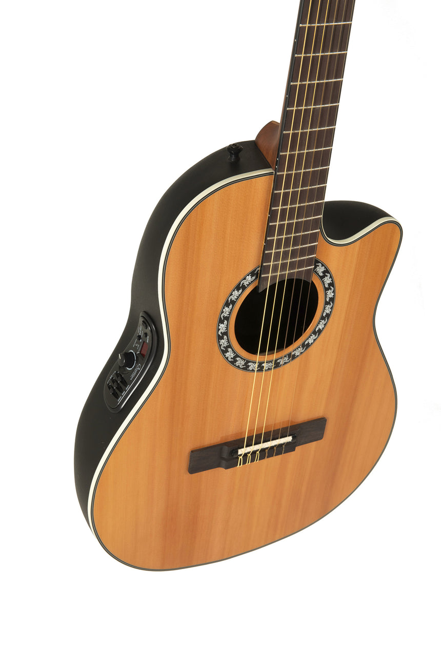 Ovation E-Akustik Klassikgitarre Pro Series Classic Nylon Legend Mid-depth OV555610 - Musik-Ebert Gmbh