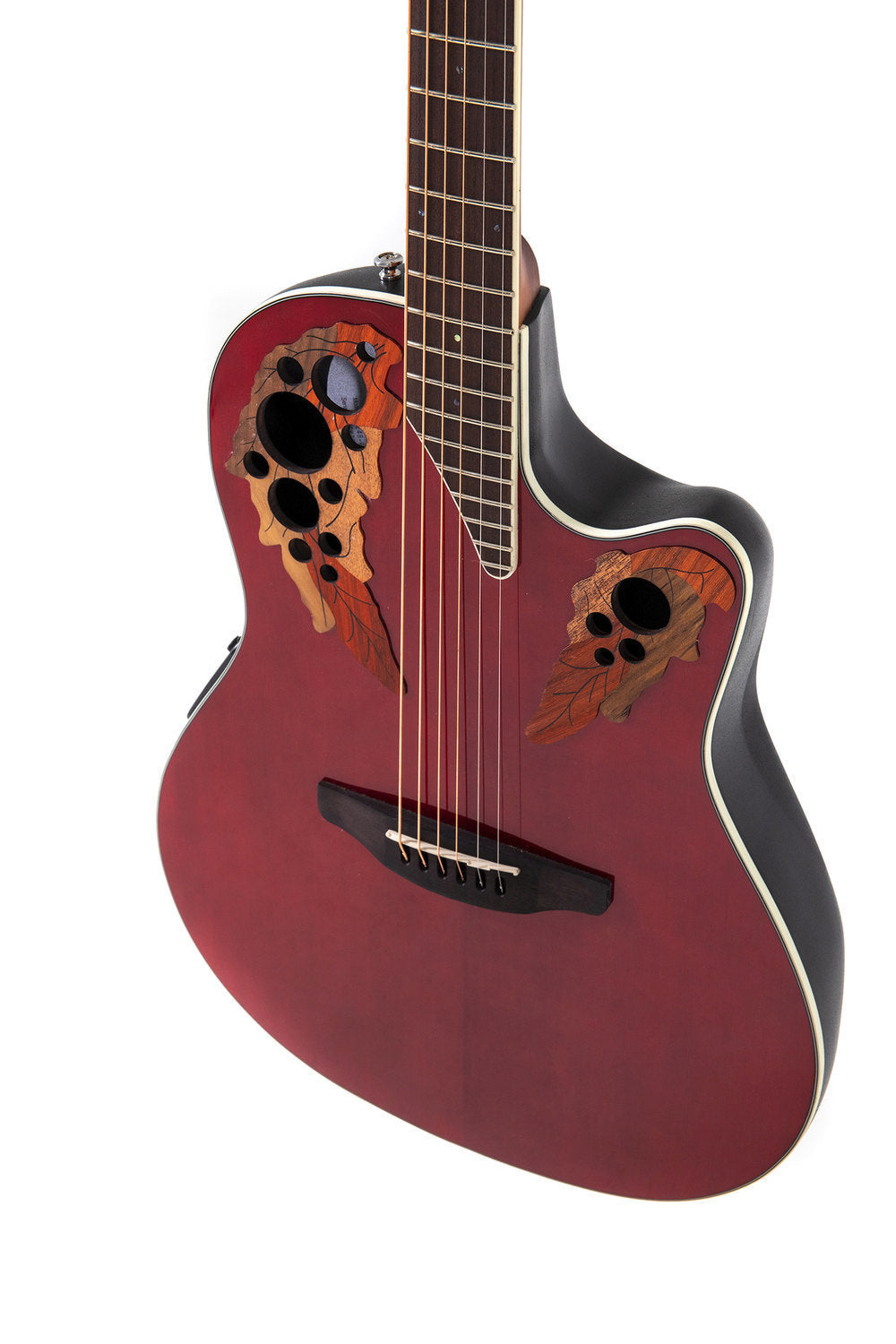 Ovation Celebrity Elite Plus CE48-RR-G Ruby Red Elektro-Acousticguitar - Musik-Ebert Gmbh