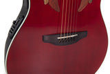 Ovation Celebrity Elite Plus CE48-RR-G Ruby Red Elektro-Acousticguitar - Musik-Ebert Gmbh