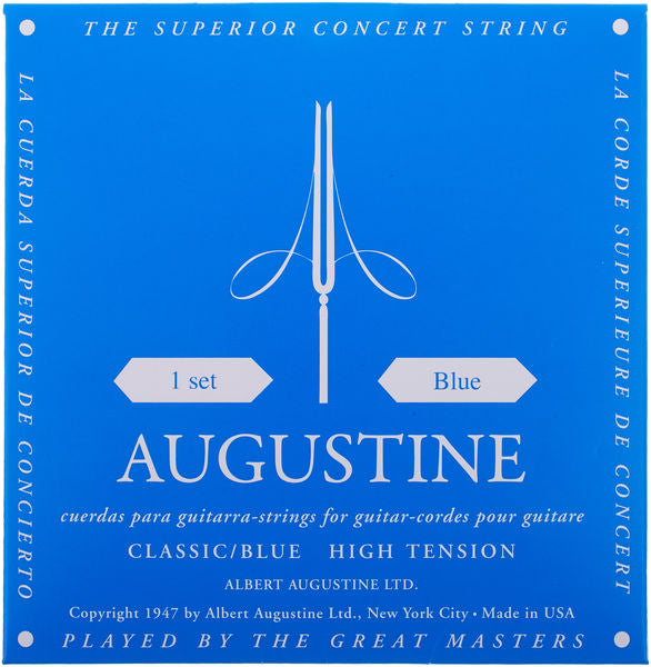 Augustine Blue Einzelsaiten für Konzertgitarre Nylon - Musik-Ebert Gmbh