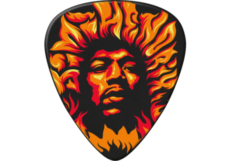 Player's Pack - Plektrum Jimi Hendrix Fire, heavy (6 Stck.) - ADU JHP14HV - Musik-Ebert Gmbh