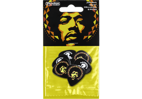 Player's Pack - Pick 6 Jimi Hendrix Aura, heavy (6 Stck.) - ADU JHP16HV - Musik-Ebert Gmbh