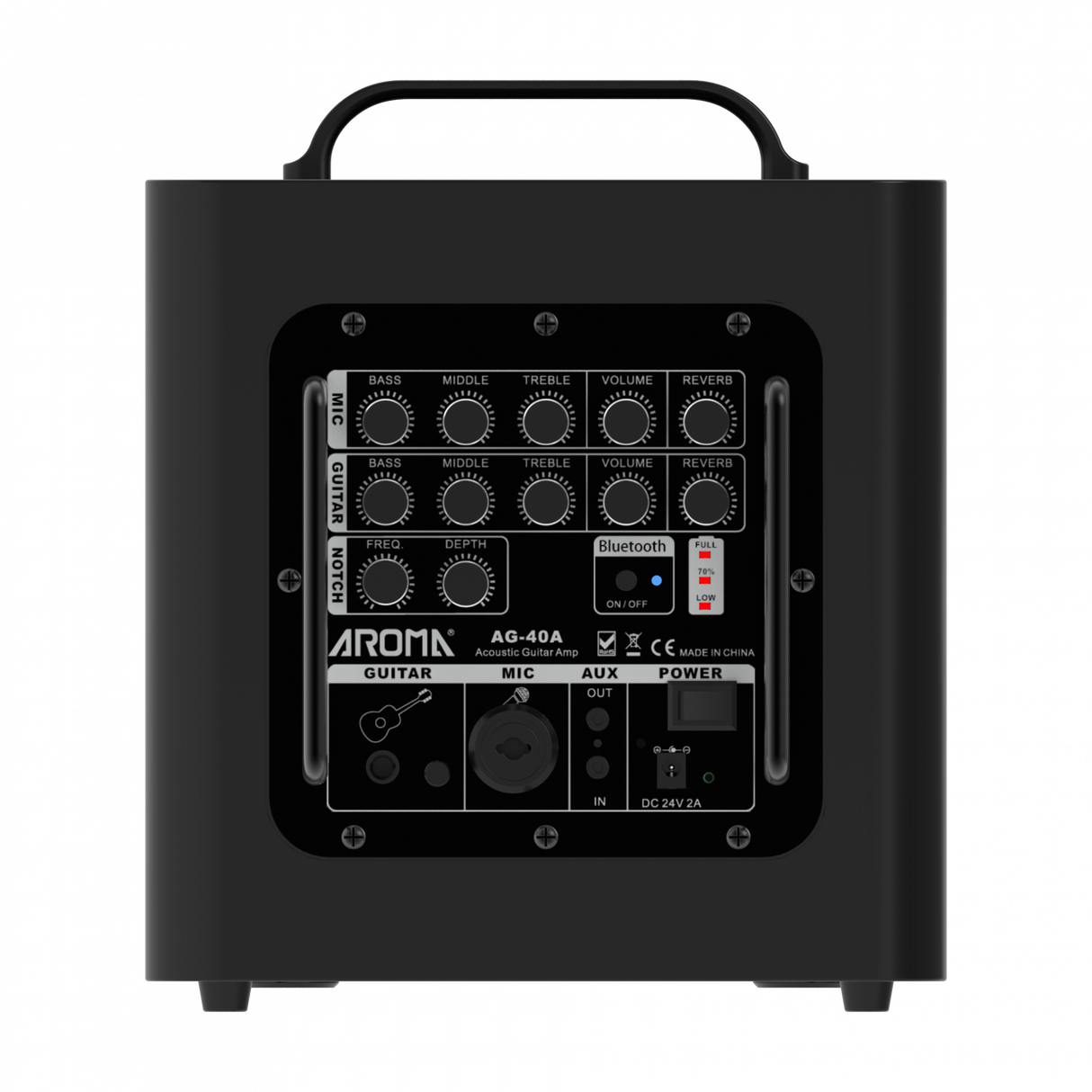 Aroma A40 mobiler Akustikverstärker, schwarz - Musik-Ebert Gmbh